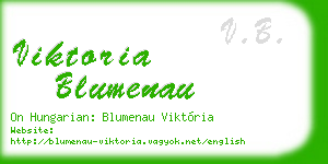 viktoria blumenau business card